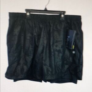 Black Athletic Skort with Built-In Shorts